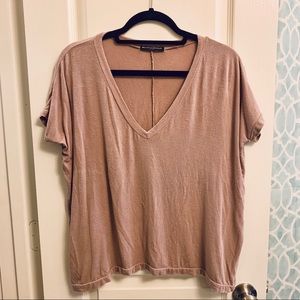 Blush V-Neck Top